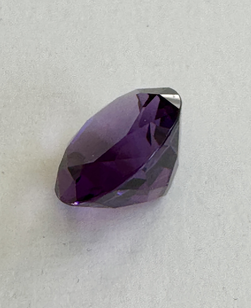 Amethyst 20 mm rund facettiert